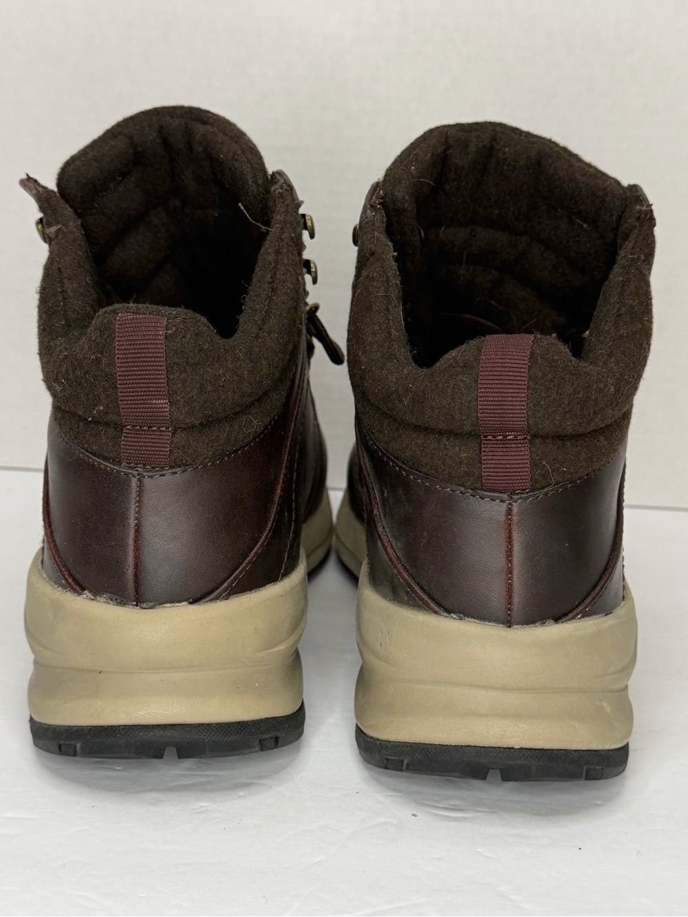 Khombu Men’s 11 Brown Lace Up Hiking Ankle Boots Outdoor Casual NWOT - Picture 3 of 8